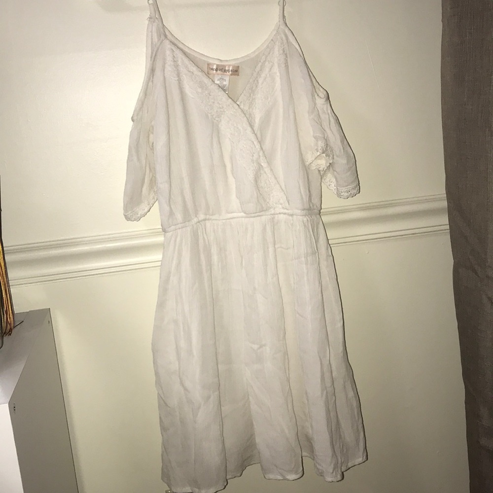 Dress with cut out shoulders